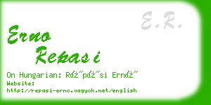 erno repasi business card